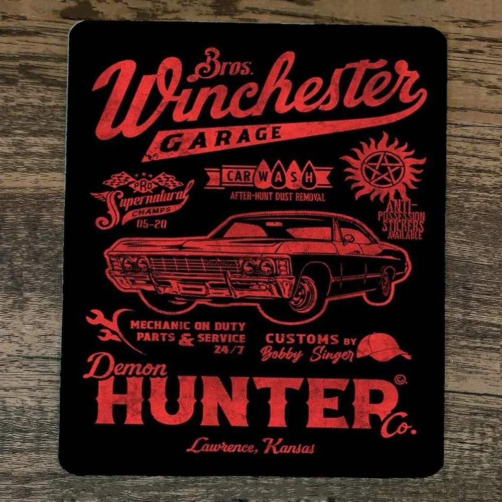 Mouse Pad Winchester Bros Garage Demon Hunter